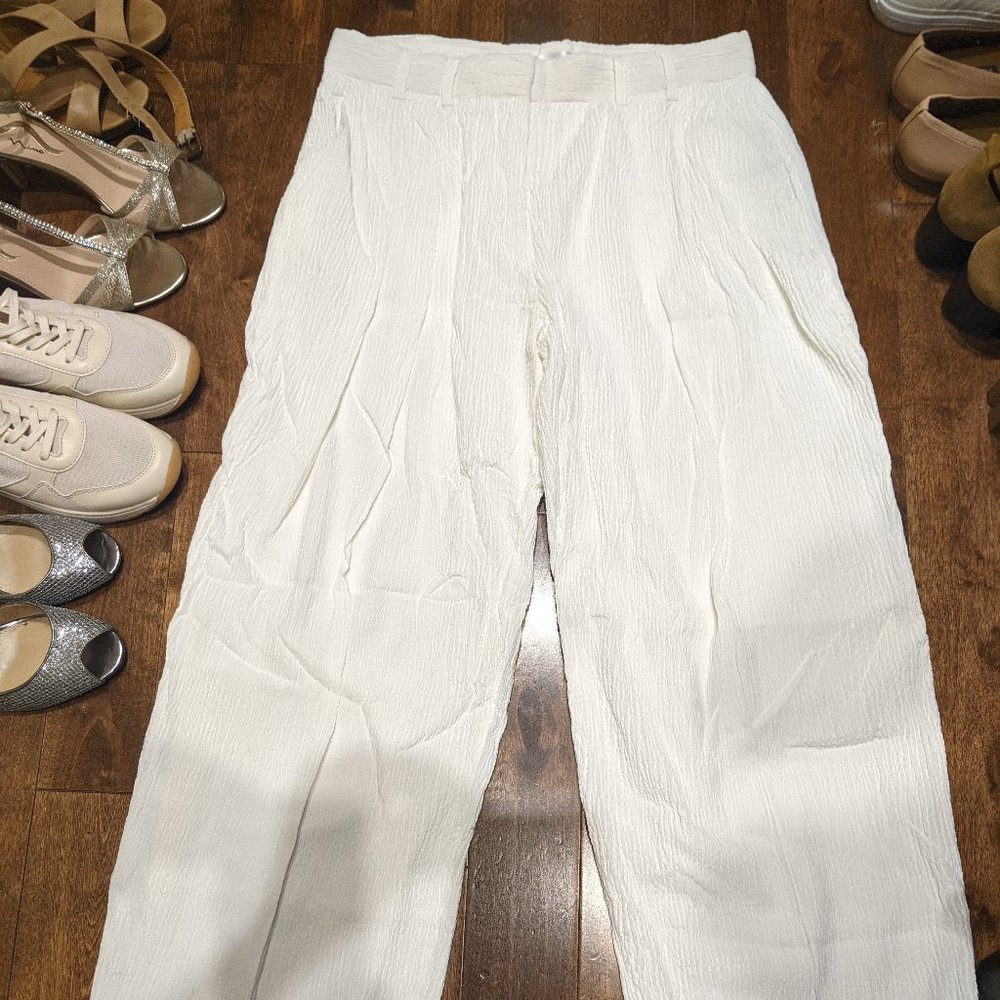 Victoria Beckham white pants